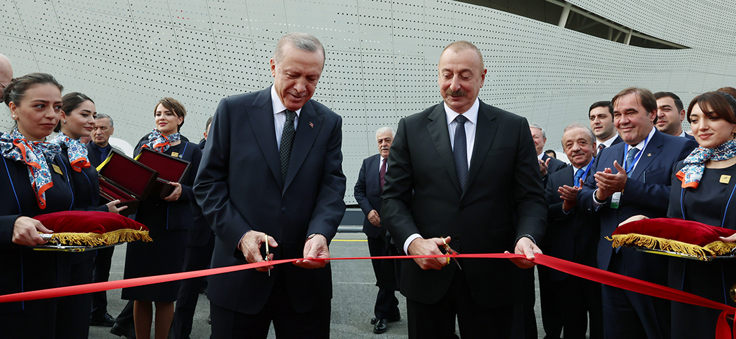 Cumhurbaşkanı Erdoğan ve Azerbaycan Cumhurbaşkanı Aliyev, Zengilan Uluslararası Havalimanı'nın açılışını gerçekleştirdi
